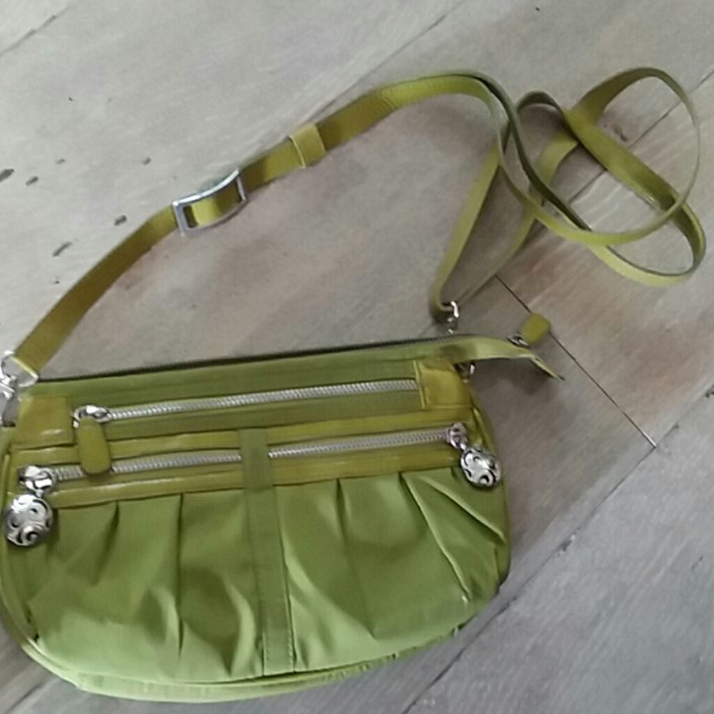 Brighton lime green shoulder purse